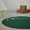 Brink & Campman Decor Echo Plain Rug Forest Round lifestyle picture