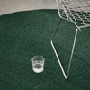 Brink & Campman Decor Echo Plain Rug Forest Round close-up view picture of the tufted design