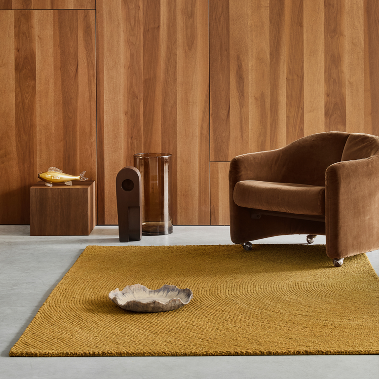 Brink & Campman Decor Echo Plain Rug Ochre