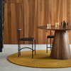 Brink & Campman Decor Echo Plain Rug Ochre Round lifestyle picture in the kitchen