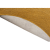 Brink & Campman Decor Echo Plain Rug Ochre Round with a cotton backing