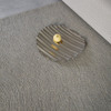 Brink & Campman Decor Echo Plain Rug Pebble close-up view picture of the tufted design