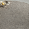 Brink & Campman Decor Echo Plain Rug Pebble Round close-up view picture of the color hue