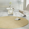 Brink & Campman Decor Echo Plain Rug Sand Round life style picture