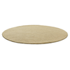 Brink & Campman Decor Echo Plain Rug Sand Round horizontal layut of the rug