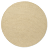 Brink & Campman Decor Echo Plain Rug Sand Round picture of the rug design