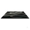 Brink & Campman Decor Flow Abstract Rug Caviar made in a  black and cream color shades
