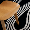 Brink & Campman Decor Flow Abstract Rug Caviar close-up view picture of the rug design