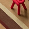 Brink & Campman Decor Linear Bohemian Rug Ruby Woollen Hand-Tufted Rug