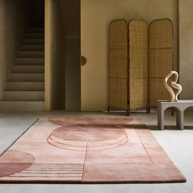 Brink & Campman Decor Lola Geometric Rug Blush Pink