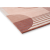 Brink & Campman Decor Lola Geometric Rug Blush Pink picture of the corner of the rug