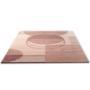 Brink & Campman Decor Lola Geometric Rug Blush Pink woolen hand-tufted rug