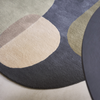 Brink & Campman Decor Miller Abstract Rug Fall close-up view picture of the clolors palette