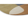 Brink & Campman Decor Miller Abstract Rug Fall with a rounded edges