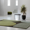 Brink & Campman Decor Plateau Geometric Rug Moss lifestyle picture in the living room