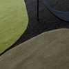 Brink & Campman Decor Plateau Geometric Rug Moss close-up view picture of the colors palette