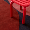 Brink & Campman Decor Plateau Geometric Rug Terra close-up view picture of the color palettes