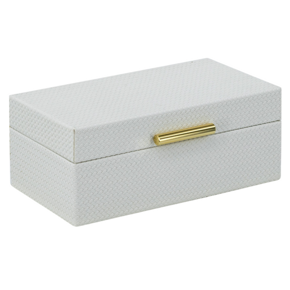 Large Decorative Box Ivory picture on the white background