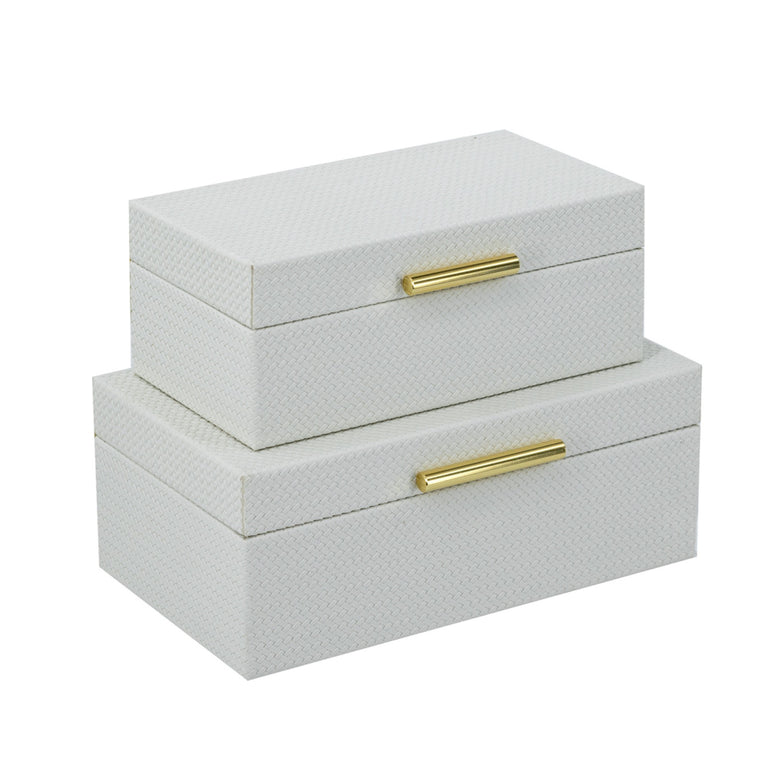 Large Decorative Box Ivory – Stylish Home Organiser & Storage
