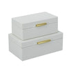 Small Decorative Box Ivory picture with large decorative box