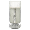 Deena Touch Table Lamp Polished Chrome Crackle Glass picture n the white background