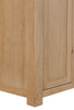 Delaney 2 Door Wardrobe Oak close view picture of the wardrobe legs