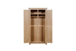 Delaney 2 Door Wardrobe Oak front view picture with fool opened door