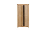 Delaney 2 Door Wardrobe Oak picture with half opened door