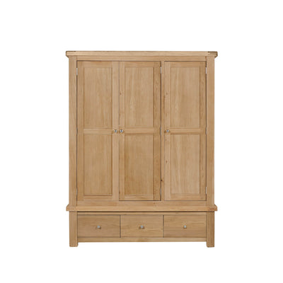 Delaney 3 Door Wardrobe Oak
