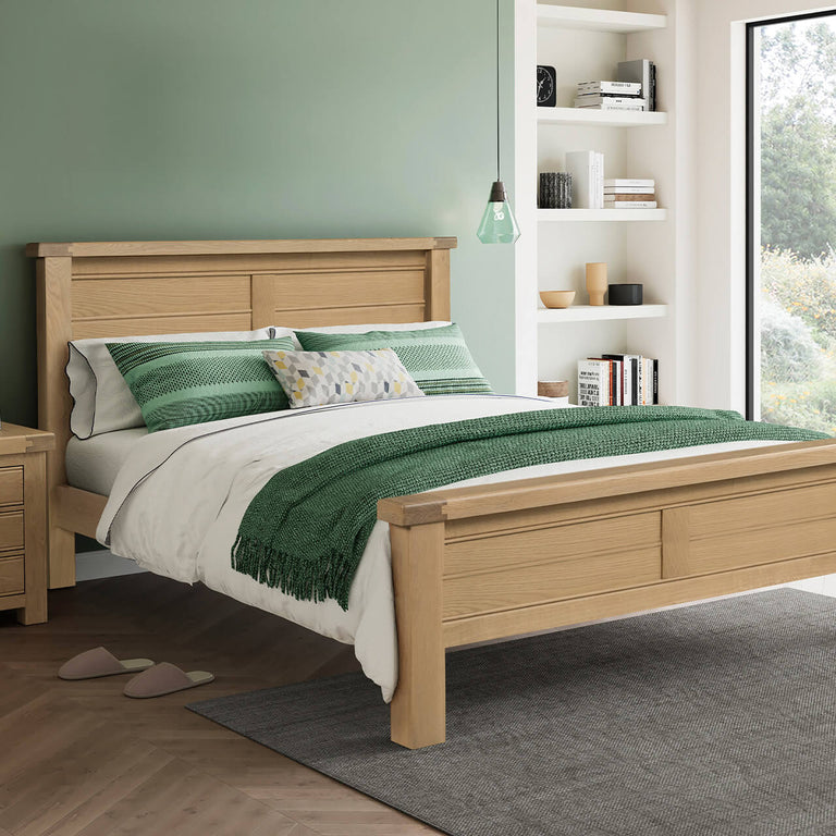 Delaney King Bed 5ft Oak