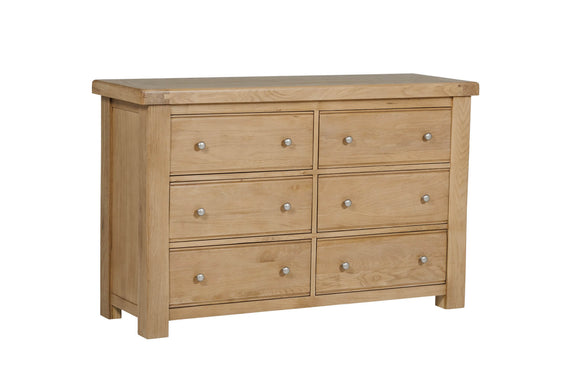 Delaney 6 Drawer Dressing Chest Oak