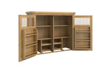 Delaney Larder Hutch Oak picture with opened doors