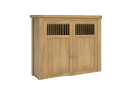 Delaney Larder Hutch Oak picture on the white background