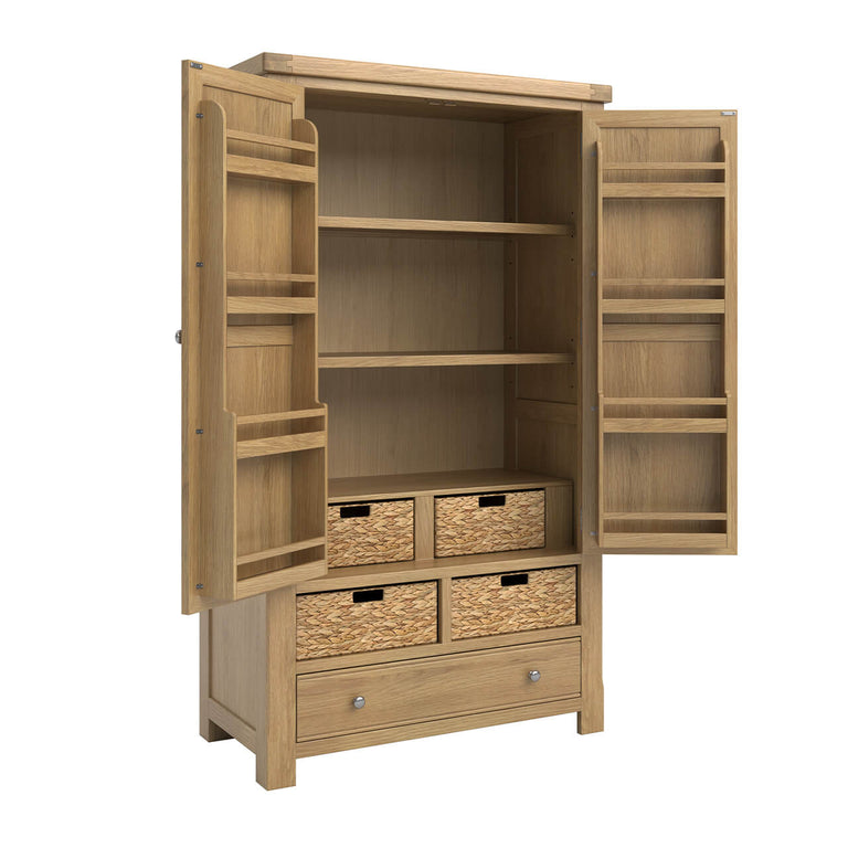Delaney Larder Cabinet Oak