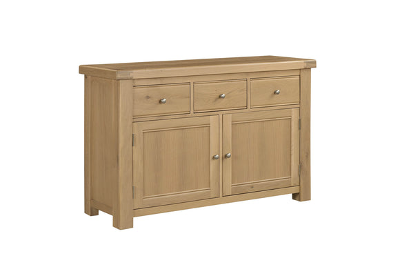 Oak sideboard cabinet with spacious storage
