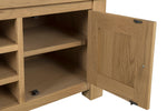 Oak tv unit with storage - Delaney TV Unit design
