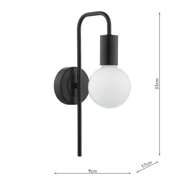 Dena Wall Light Matt Black - Wall Lamp Lighting Collection