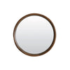 Denahi Round Mirror 80cm Brown front view