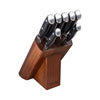 Denby 8 Piece Knife Block Set Walnut picture o the block set on the white background