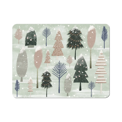 Denby Christmas Forest Sage Set Of 6 Placemats