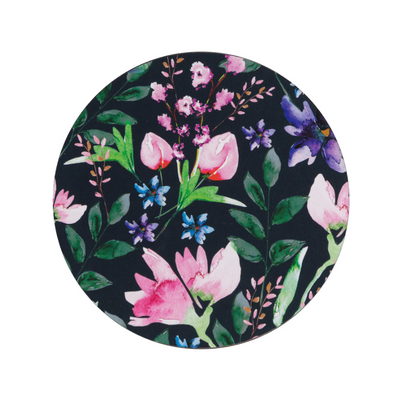 Denby Dark Floral Round Coasters Set of 6