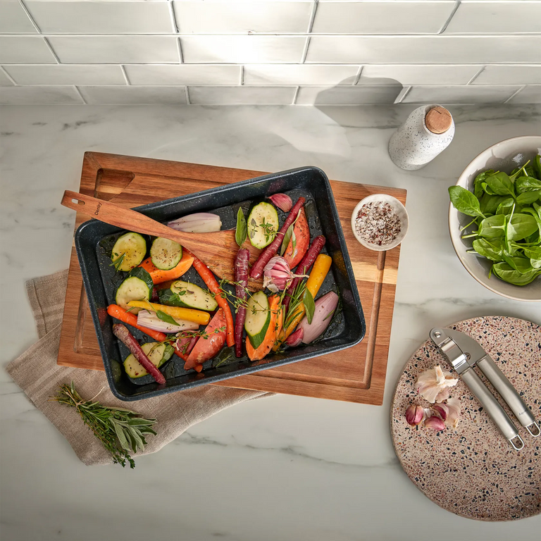 Denby Eclipse Finish Set Of 2 Roasting Trays