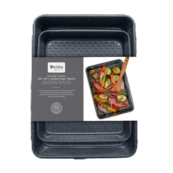 Denby Eclipse® Finish Set Of 2 Roasting Trays Picture on White Background