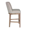 Oatmeal Denby counter stool shown from the side (4)