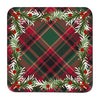 Dining coasters Denby Noel Tartan holiday design
