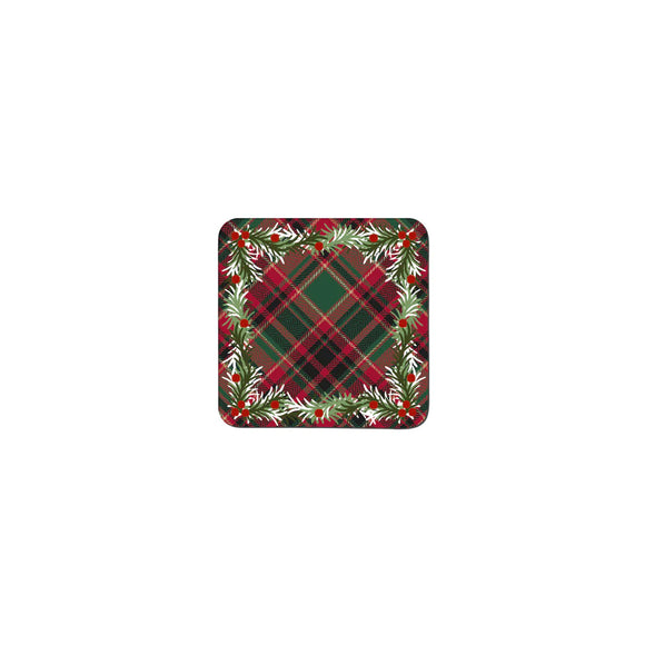 Festive coasters Denby Noel Tartan Set Of 6
