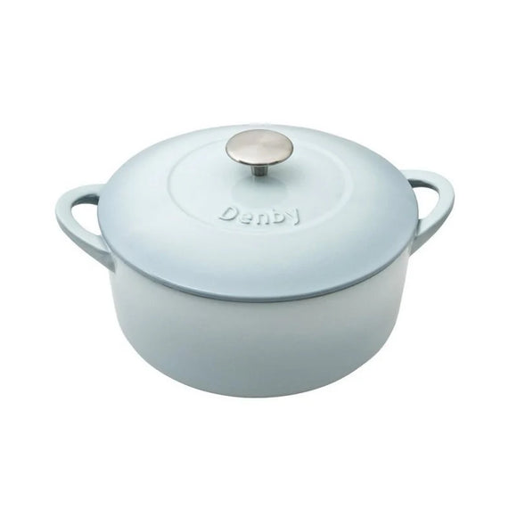 Denby Pavilion Cast Iron 26 cm Casserole close view on white backing