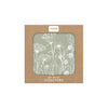 Denby Wild Flowers Sage Green Set of 6 Coasters Picture of Coasters in Packaging