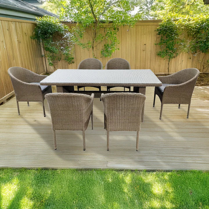 Denver Dining 6 Seater Set – Garden Dining Table & Outdoor Furniture
