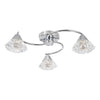 Stylish lighting in Dilys 3 Light Semi-Flush Polished Chrome

